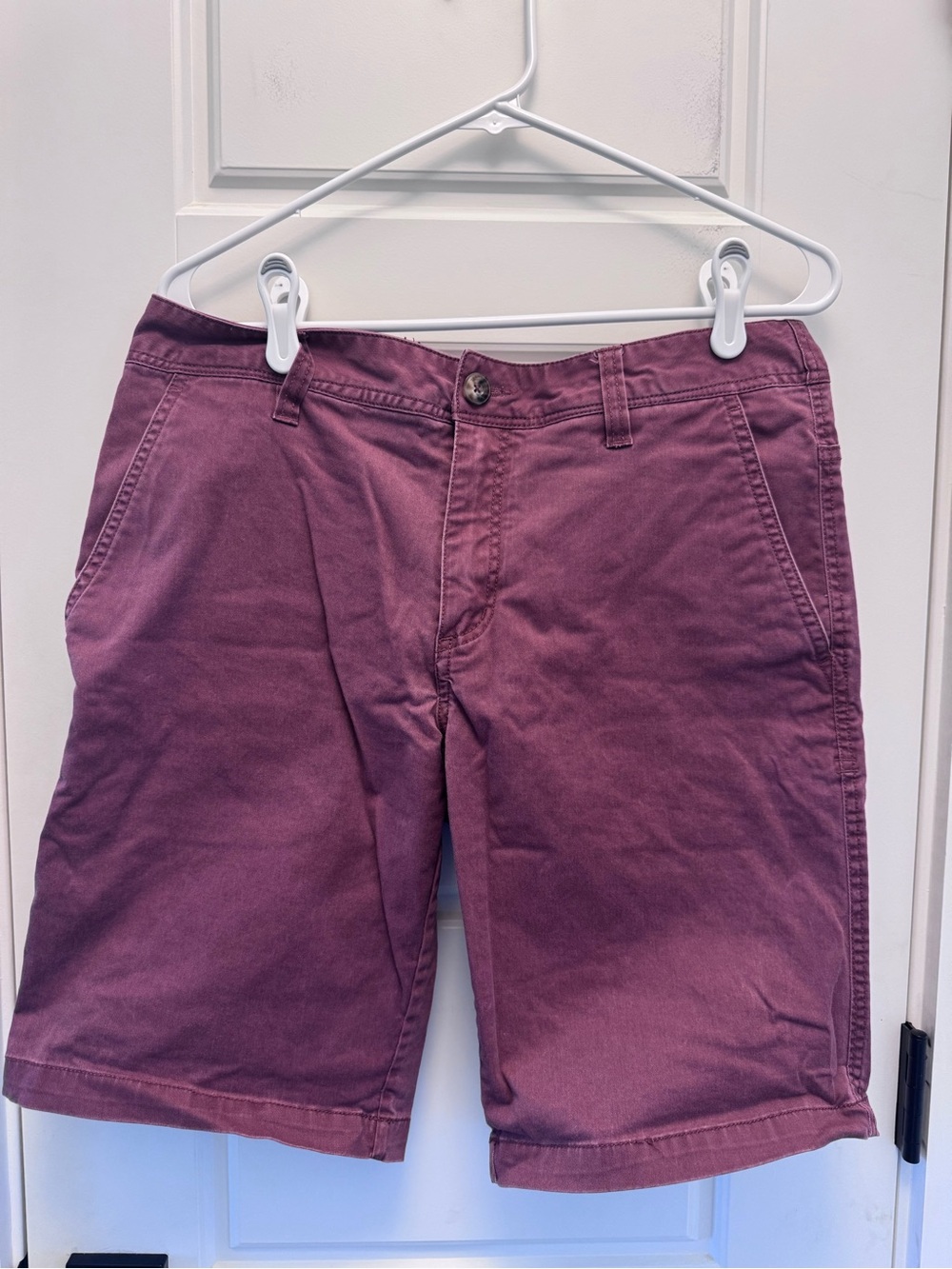 Toad & Co Mission Ridge Mens 32 x 10.5 Henna Vintage Wash / Faded Red Shorts